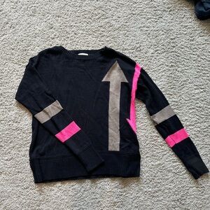 Lisa Todd black/pink arrow sweater